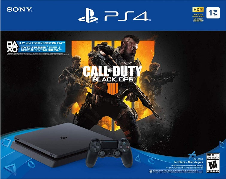 PLAYSTATION 4 SLIM BLACK - 1TB CALL OF DUTY