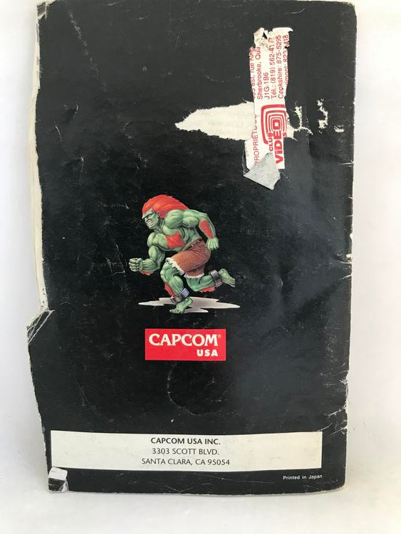 STREET FIGHTER II WITH INSTRUCTION BOOKLET ENGLISH (usagé)