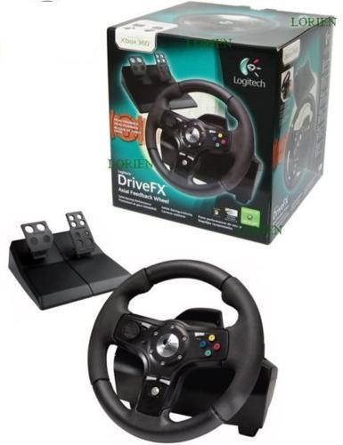 WIRED RACING WHEEL LOGITECH DRIVEFX (WITH BOX) (XBOX 360)