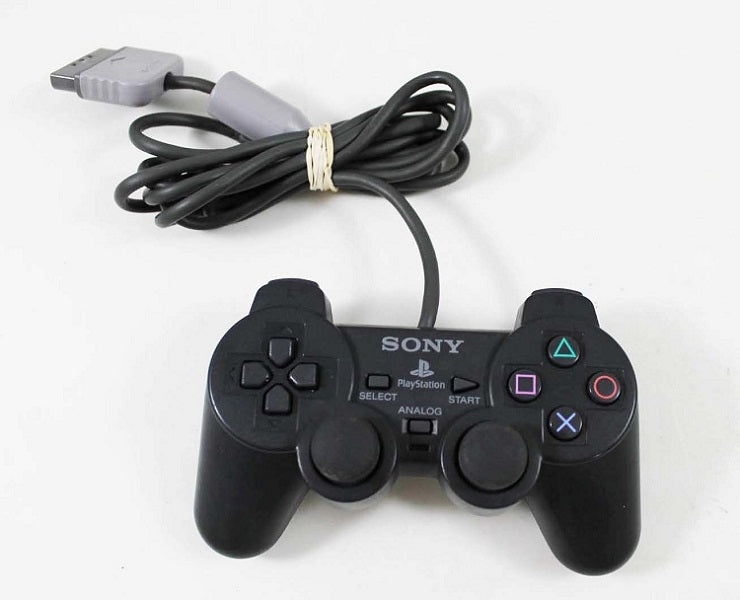 CONTROLLER BLACK SONY WITH JOYSTICK (PS1)