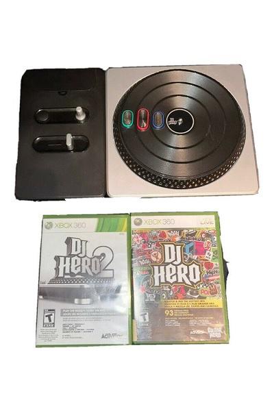 DJ HERO 1 & 2 BUNDLE WITH TURNTABLE (usagé)