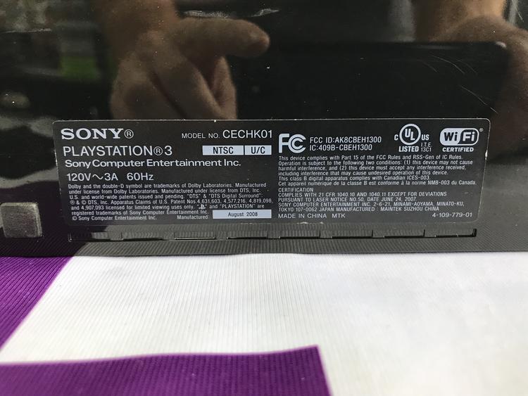 PLAYSTATION 3 MODEL 1 BLACK