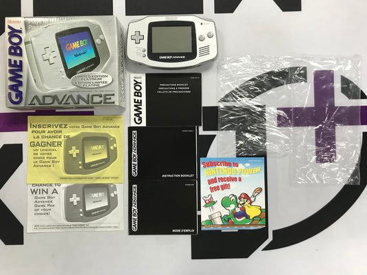GAMEBOY ADVANCE PLATINUM (COMPLETE IN BOX) (used)