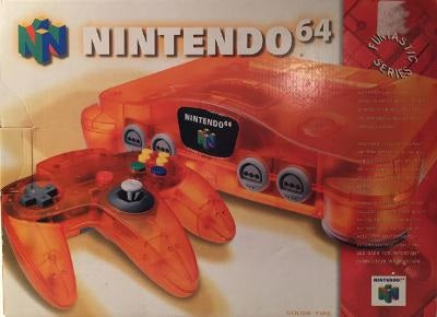 NINTENDO 64 FIRE ORANGE (COMPLETE IN BOX) (usagé)