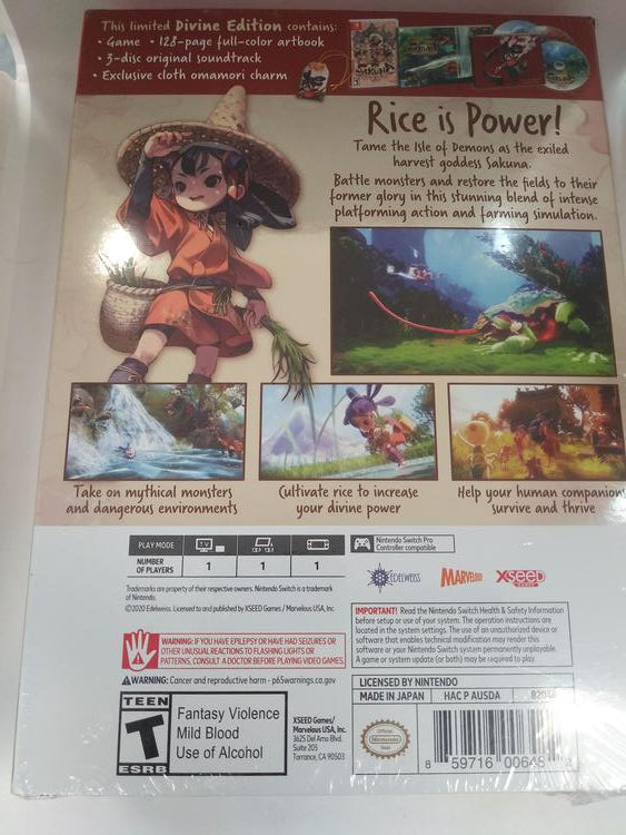 SAKUNA OF RICE AND RUIN DIVINE EDITION (usagé)