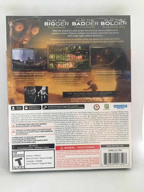 ODDWORLD SOULSTORM DAY ONE ODDITION