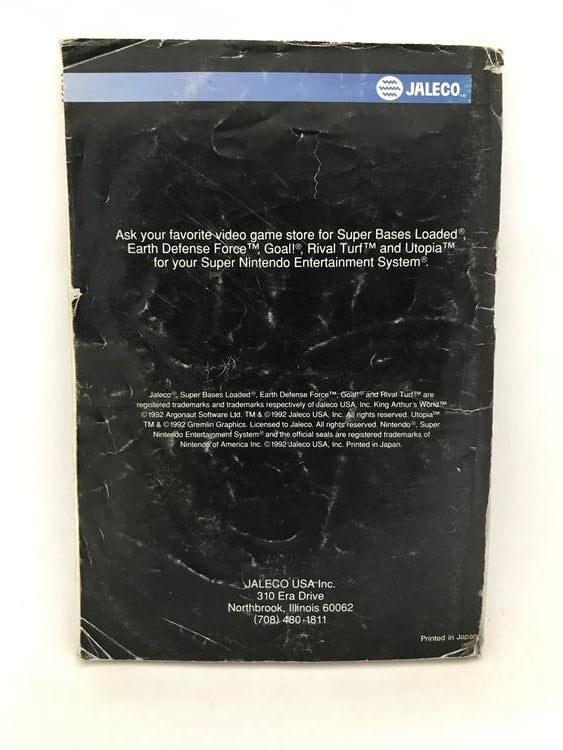 SNES KING ARTHUR'S WORLD INSTRUCTION BOOKLET ENGLISH