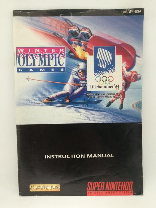SNES WINTER OLYMPIC GAMES INSTRUCTION BOOKLET ENGLISH (usagé)