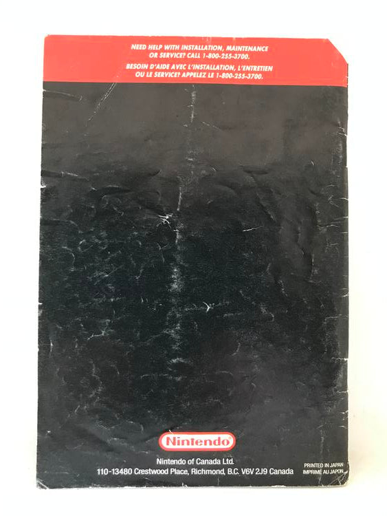 SNES SUPER MARIO WORLD INSTRUCTION BOOKLET BILINGUAL