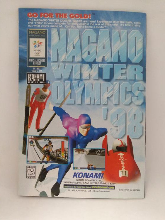N64 NBA IN THE ZONE '98 INSTRUCTION BOOKLET ENGLISH