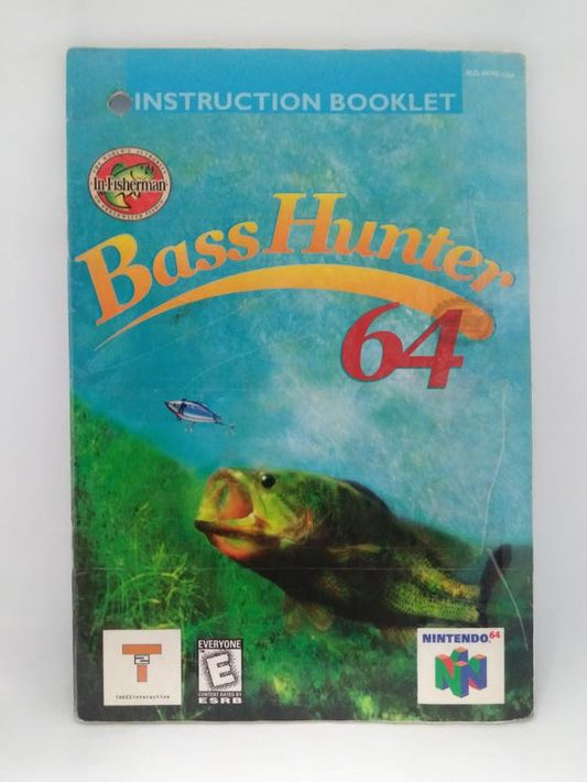 N64 BASS HUNTER 64 INSTRUCTION BOOKLET ENGLISH (usagé)