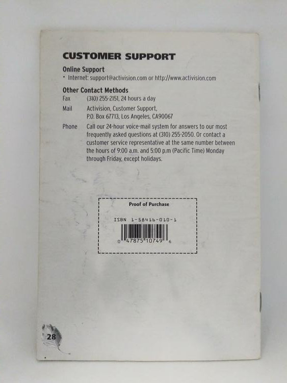 N64 A BUG'S LIFE INSTRUCTION BOOKLET ENGLISH