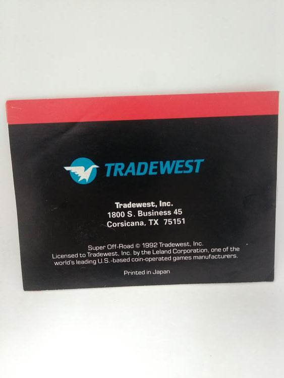 GB SUPER OFF ROAD INSTRUCTION BOOKLET ENGLISH (usagé)