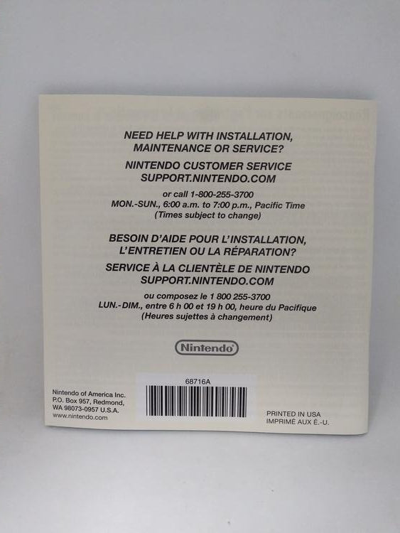 NDS PROFESSOR LAYTON AND THE DIABOLICAL BOX INSTRUCTION BOOKLET BILINGUAL