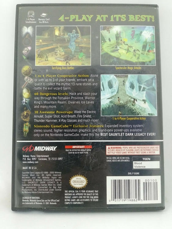 NGC GAUNTLET DARK LEGACY (BOX ONLY) (used)