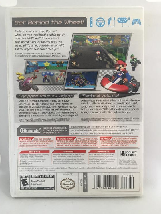 Wii MARIO KART (BOX ONLY)