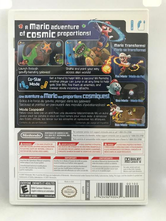 Wii SUPER MARIO GALAXY (BOX ONLY) (used)