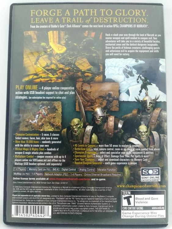 PS2 Champions of Norrath (Box Only)