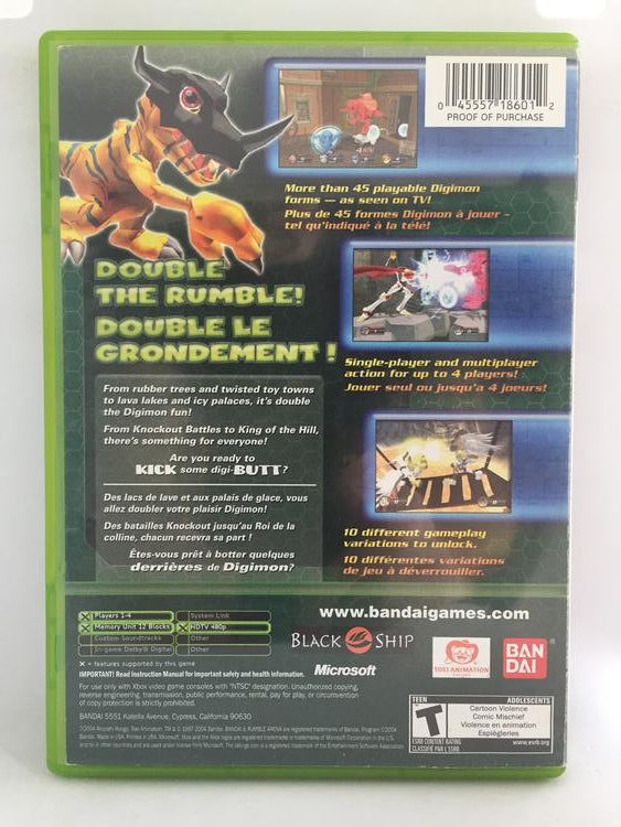 XBOX DIGIMON RUMBLE ARENA 2 (BOX ONLY)