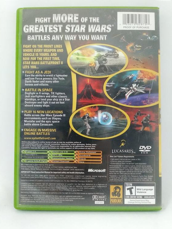 XBOX STAR WARS BATTLEFRONT II (BOX ONLY)