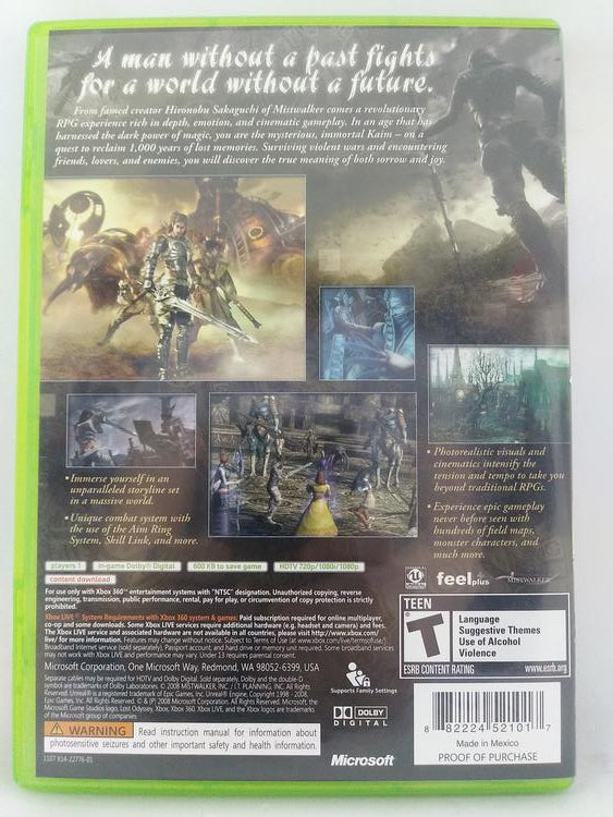 X360 LOST ODYSSEY (BOX ONLY) (used)