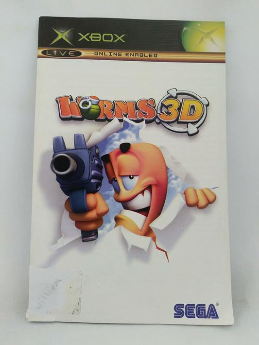 XBOX WORMS 3D INSTRUCTION BOOKLET ENGLISH (usagé)