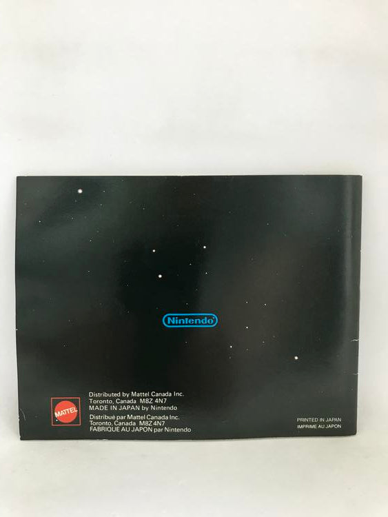 NES BASEBALL INSTRUCTION BOOKLET ENGLISH