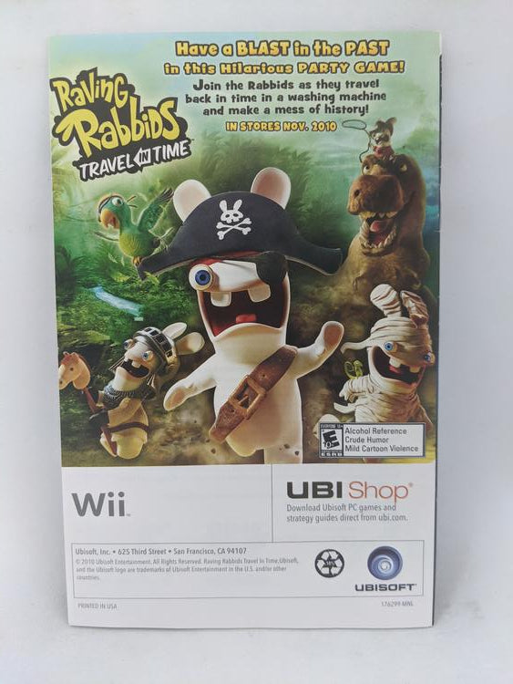 WII MICHAEL JACKSON THE EXPERIENCE INSTRUCTION BOOKLET ENGLISH