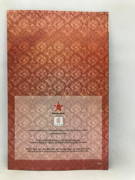 X360 AKAI KATANA INSTRUCTION BOOKLET ENGLISH (usagé)