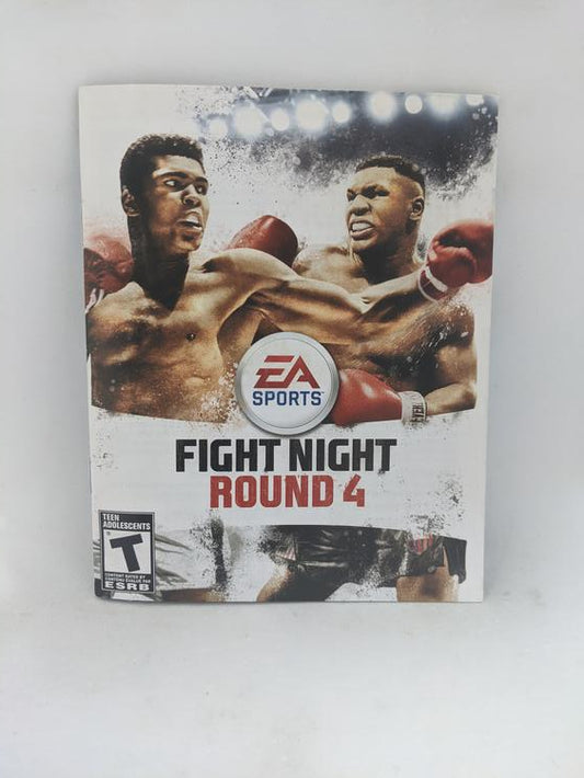 PS3 FIGHT NIGHT ROUND 4 INSTRUCTION BOOKLET BILINGUAL (usagé)