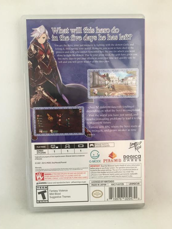 HERO MUST DIE AGAIN (LIMITED RUN GAMES)