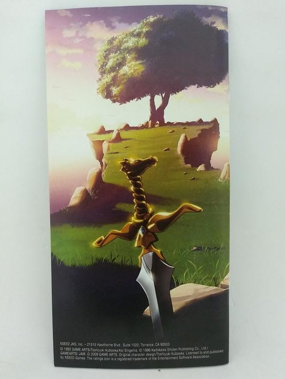 PSP LUNAR SILVER STAR HARMONY INSTRUCTION BOOKLET ENGLISH (usagé)