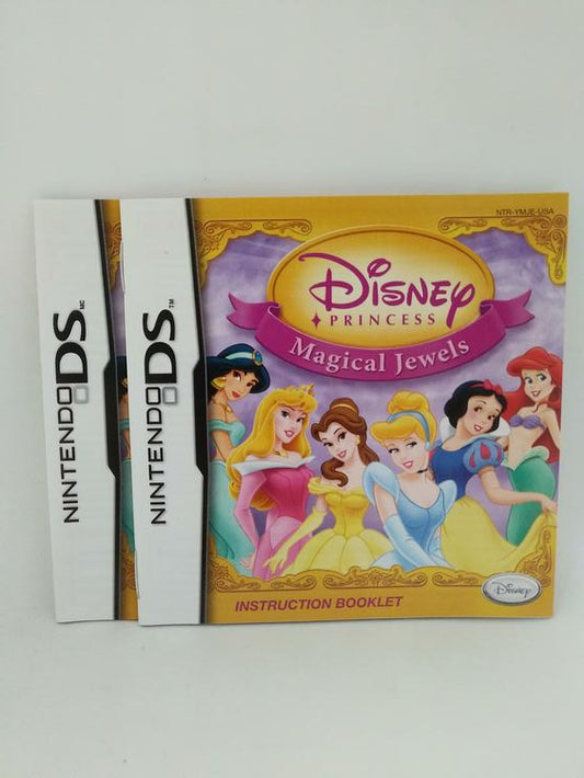 NDS DISNEY PRINCESS MAGICAL JEWELS INSTRUCTION BOOKLET ENGLISH (usagé)