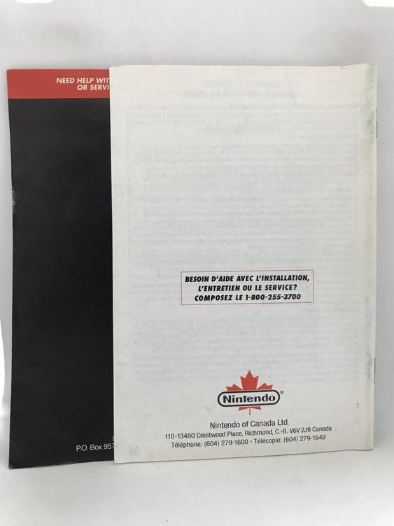 SNES SUPER MARIO ALL-STARS INSTRUCTION BOOKLET BILINGUAL