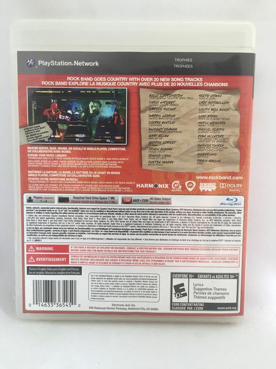 PS3 Rock Band Country Track Pack 2 (Box Only) (used)