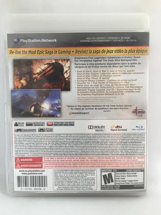 PS3 GOD OF WAR SAGA (BOX ONLY)