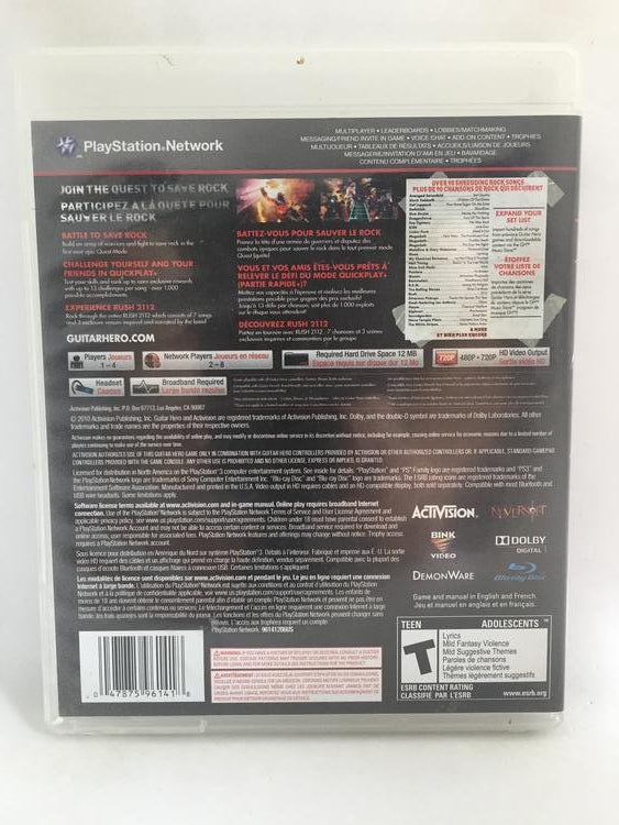 PS3 Guitar Hero Warriors of Rock (Box Only)