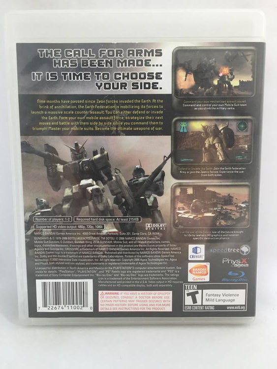 PS3 MOBILE SUIT GUNDAM CROSSFIRE (BOX ONLY)