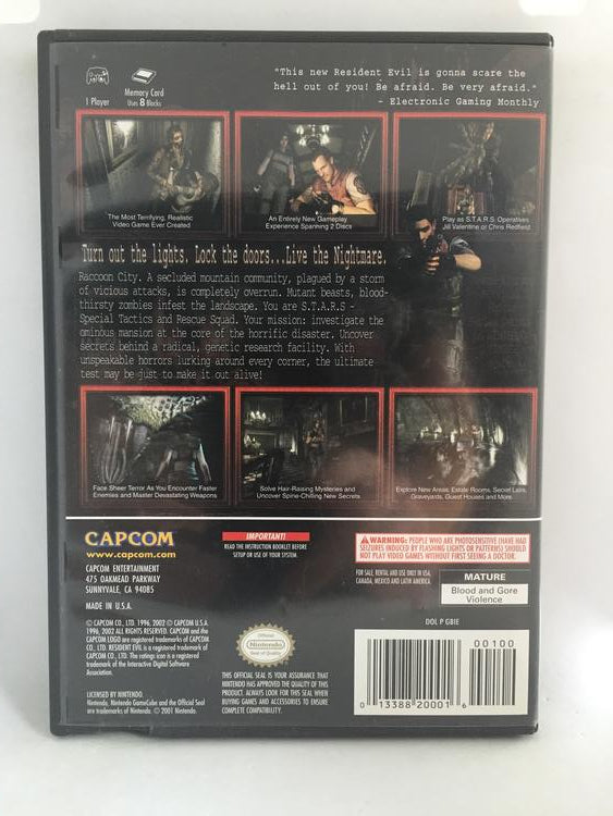 NGC RESIDENT EVIL (BOX ONLY) (used)