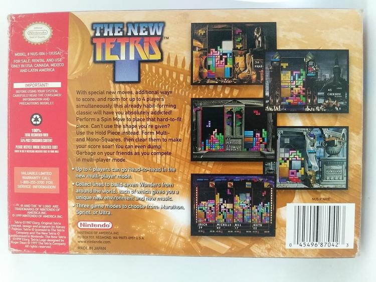 N64 THE NEW TETRIS (BOX ONLY)
