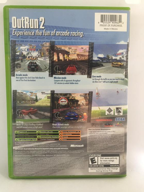 XBOX OUTRUN 2 (BOX ONLY)
