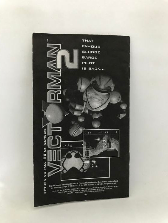 GEN SONIC 3D BLAST INSTRUCTION BOOKLET ENGLISH