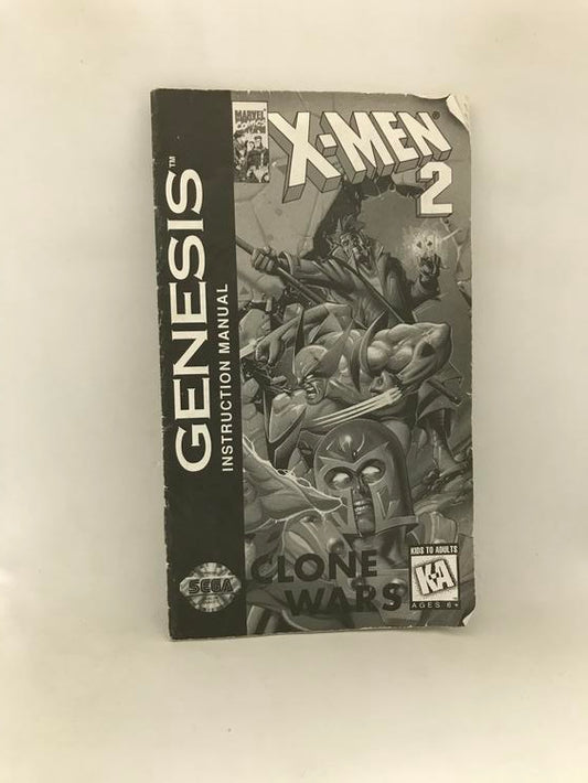 GEN X-MEN 2 CLONE WARS INSTRUCTION BOOKLET ENGLISH