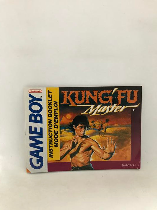 GB KUNG FU MASTER INSTRUCTION BOOKLET ENGLISH (usagé)