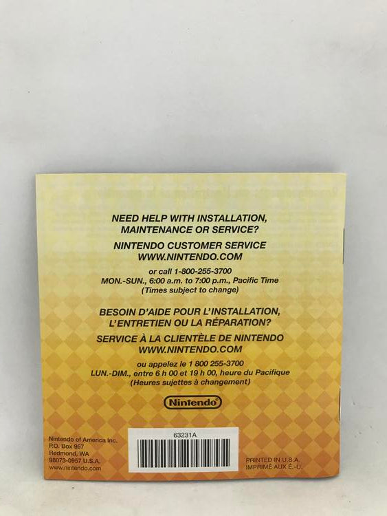 NDS MARIO PARTY DS INSTRUCTION BOOKLET BILINGUAL