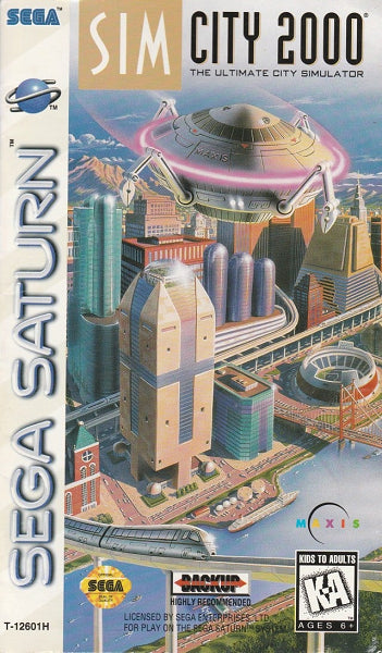 SEGA SATURN SIM CITY 2000 (COMPLETE IN BOX)