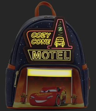LOUNGEFLY DISNEY PIXAR CARS COZY CONE BACKPACK (usagé)
