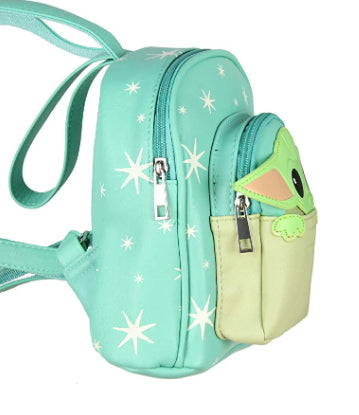 LOUNGEFLY STAR WARS THE MANDALORIAN WRISLET CONVERT MINI BACKPACK