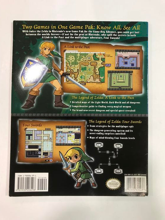 HINT BOOK THE LEGEND OF ZELDA A LINK TO THE PAST / FOUR SWORDS