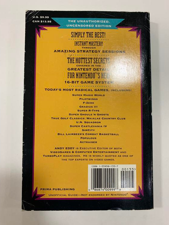 HINT BOOK SUPER NES GAMES SECRETS (usagé)